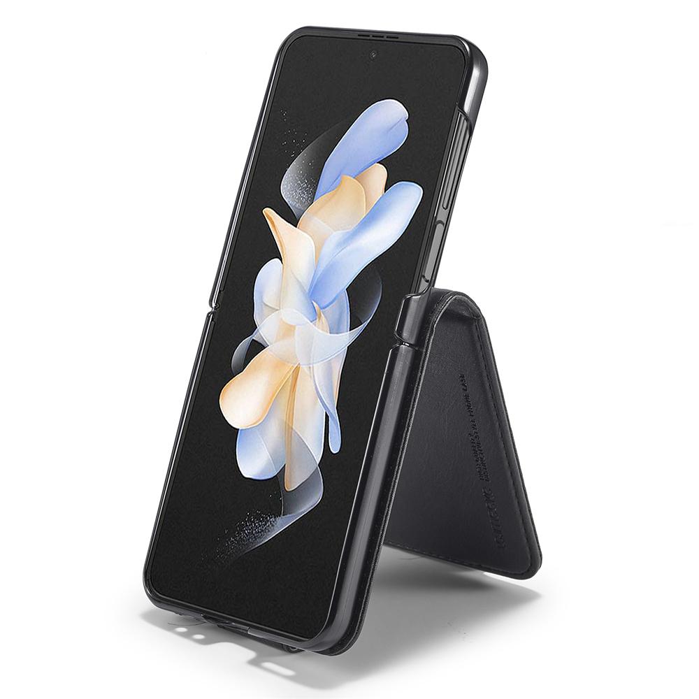 

LC.IMEEKE For Samsung Galaxy Z Flip6 5G Phone Case RFID Blocking Card Slot PU Leather Cover Black