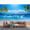 Sea Coconut Tree Wallpaper 3d Beach Wall Mural Living Room Bedroom Ocean Beach Wallpapers Home Decor