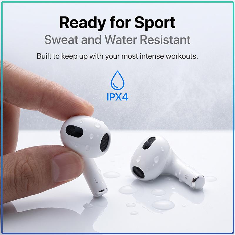 Apple Wireless Earbuds AirPods 3 360° Surround Spatial Audio Touch Control Auto Pair HD Clear Call Lightweight Sports Bluetooth Headphones