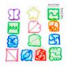 13pcs Sandwiches Cutters Maker Food Cutting Bread Plastic Mold for Baking Children Gift Kids Lunch Cutter Sealer Kitchen