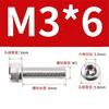 50 Pcs M3 x 8 mm hexagon socket screws, 304 stainless steel hexagon socket drive machine screws