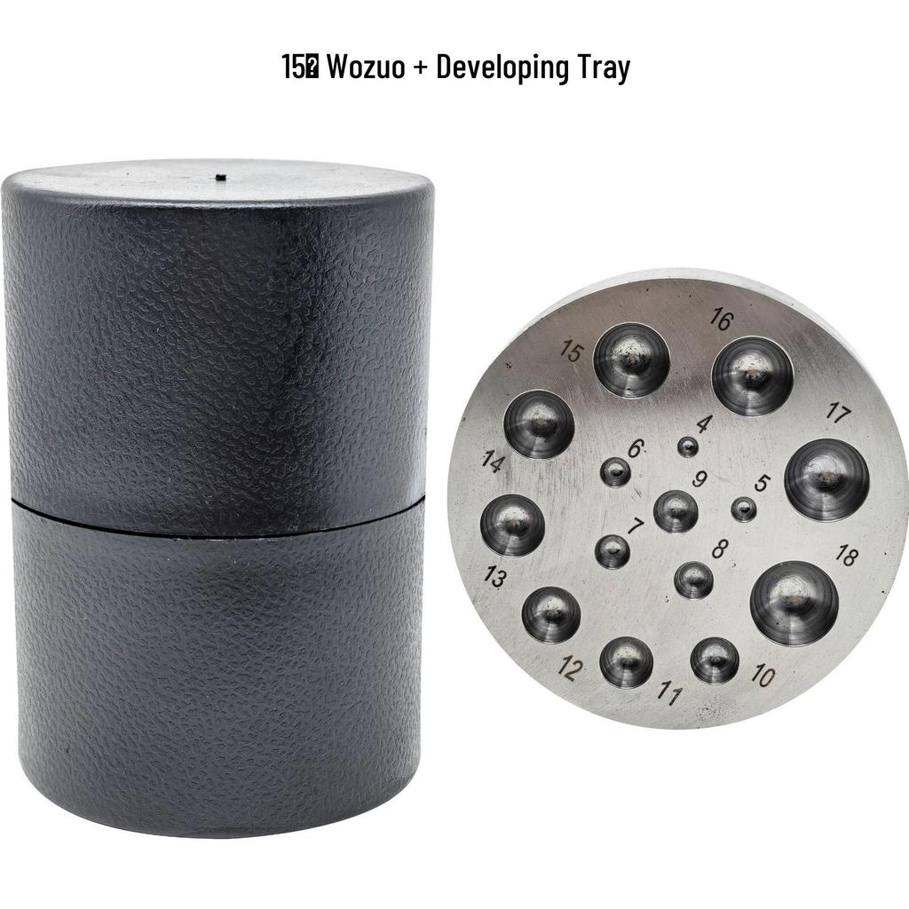 Handmade Jewelry Metalworking Kit: Anvil, Punch, Pit, and Chiseling Tools for Ring and Bead Crafting.