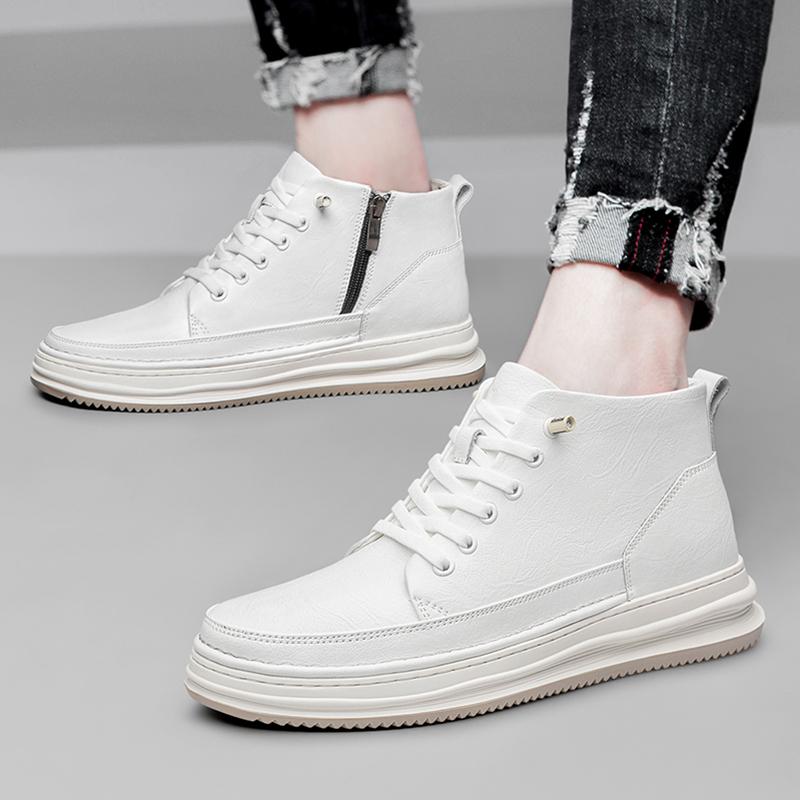Fashion Handmade Leather Casual Boots For Men Lace-up Outdoor Non-Slip Work Men Boots High Quality Classic Design Mens Dress Shoes