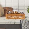 Double-sided Letter Wooden Storage  Box With Rope Household Decorative Ornaments