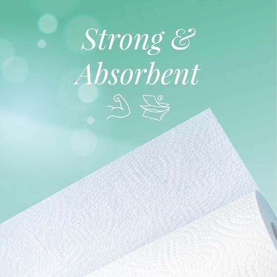 Origami Kitchen Roll Pack of 4, 60 Pulls Each 2 Ply (Total 4 Rolls, 240 Sheets)