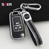 Tpu Style Car Flip Key Case Cover Shell Fob For Chevrolet Cruze Aveo Camaro Epica Lova Sail Spark Opel Astra Corsa 3/4 Buttons