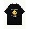 Cute Chick Graphic T-Shirt White Angry Bird Cartoon With Text Augen Casual Wear For Women Summer Outfit Streetwear Fashion Top
