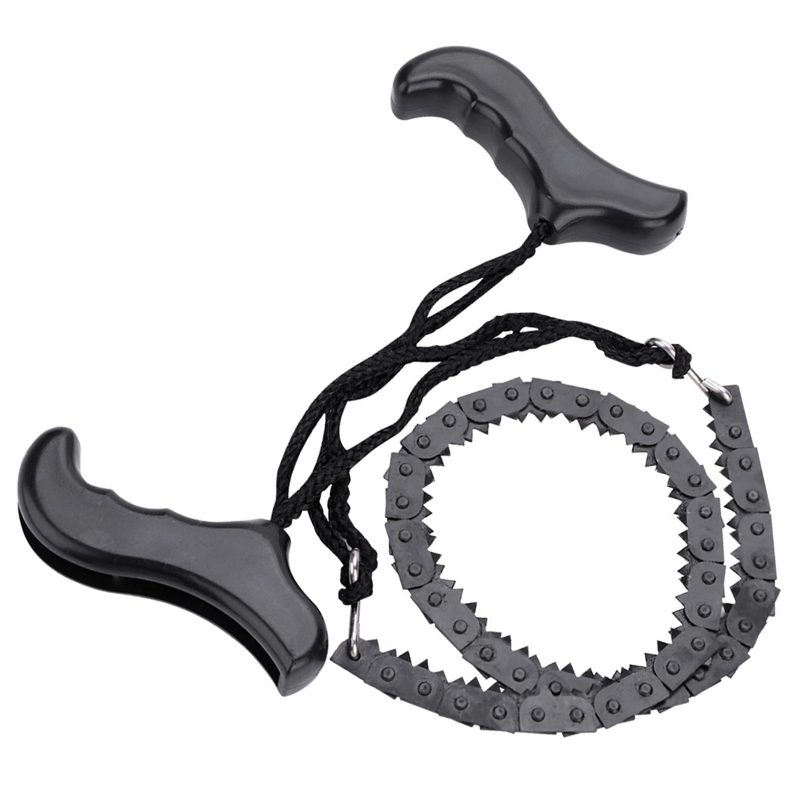 Portable Lightweight Metal Manual Chain Saw Outdoor Emergency Survival Accessory