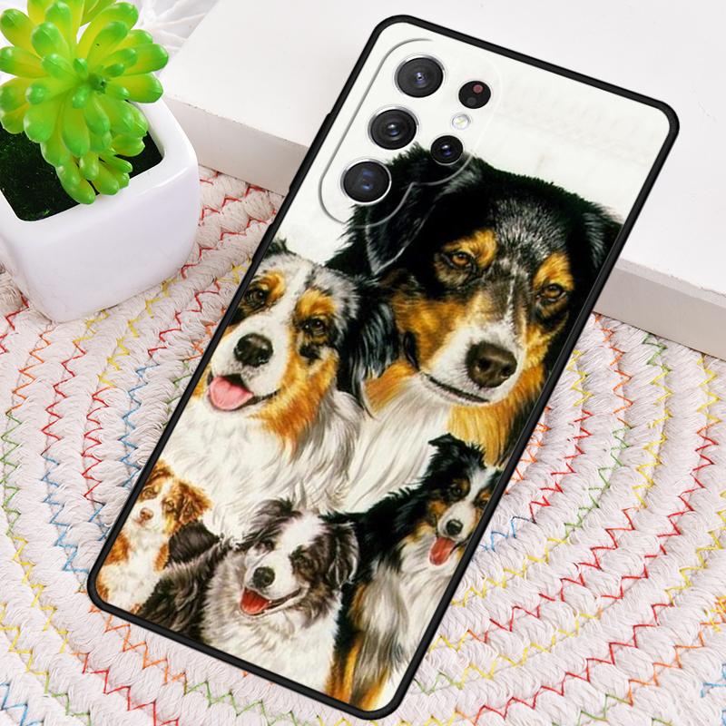 Australian Shepherd Dog Phone Case for Samsung Galaxy note 10 pro S26 Ultra S23 S24 FE S25 S21 S22 PLUS shockproof Cove