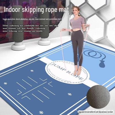 Shock-Absorbing Silent Fitness and Yoga Mat - Non-Slip, Thickened, Soundproof for Skipping, Dance, Kneeling, and Floor Protection