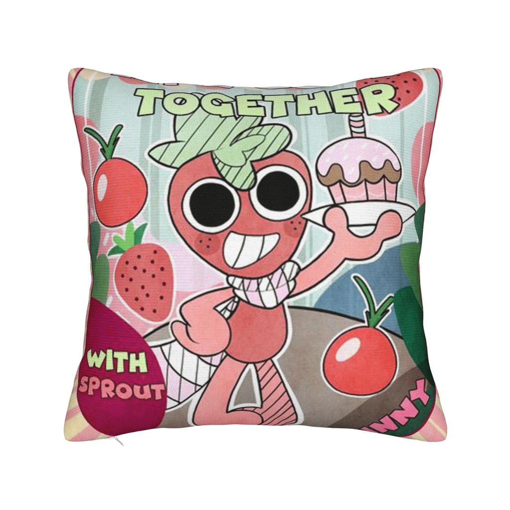 Dandy's World Pillow Cover Game Comfy Cushion Cover Novelty Pillow Case For Couch Sofa Bedroom