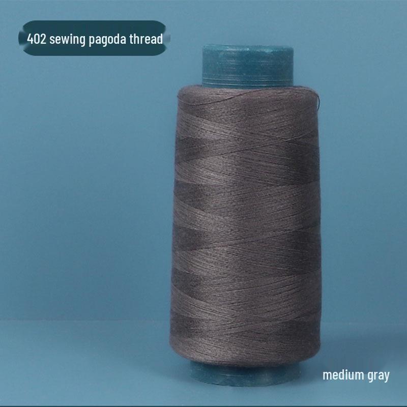 402 Polyester Thread: Black & White Sewing Thread for Hand Needlework and Household Sewing Machines