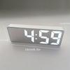 Modern LED Digital Alarm Clock with Temperature & Adjustable Brightness - Large LCD-like Display, 12/24H Time