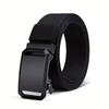 Men's 2026 Canvas Tactical Automatic Buckle Belt - Trendy, Versatile, Casual Workwear Accessory
