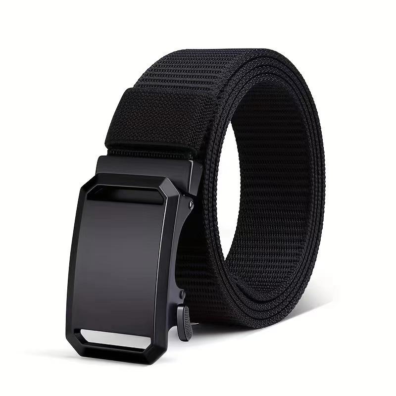 Men's 2026 Canvas Tactical Automatic Buckle Belt - Trendy, Versatile, Casual Workwear Accessory
