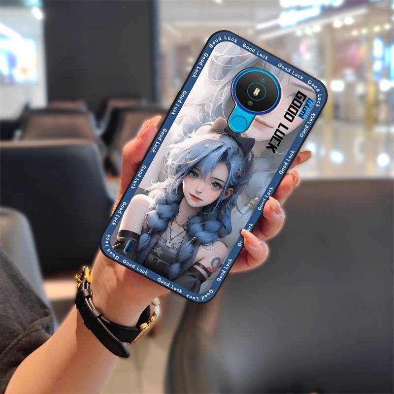 Silikonový kryt pouzdro na telefon pro Nokia 1.4 Nárazuvzdorný zadní kryt Roztomilý kreslený Plné obepnutí Nárazuvzdorný Odolný proti nečistotám