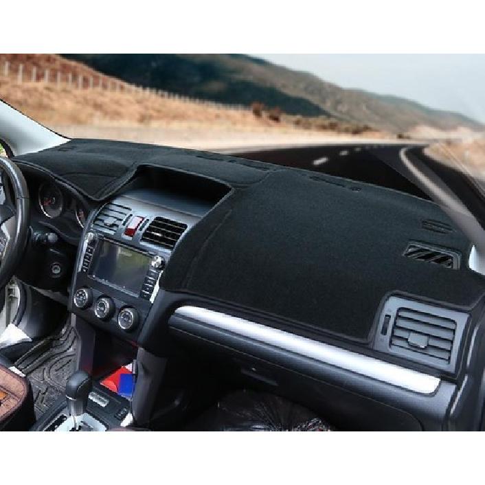 1pc Black Dashmat Dashboard Mat Cover Anti-Sun For Subaru Forester XV 2013-2016