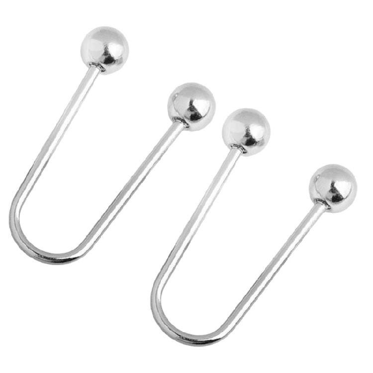 2x Fashionable Metal Spirals Clasps Double Head Brooch for Enhances Dress  Shawl Collar Clothing Fixing Buttons Clip