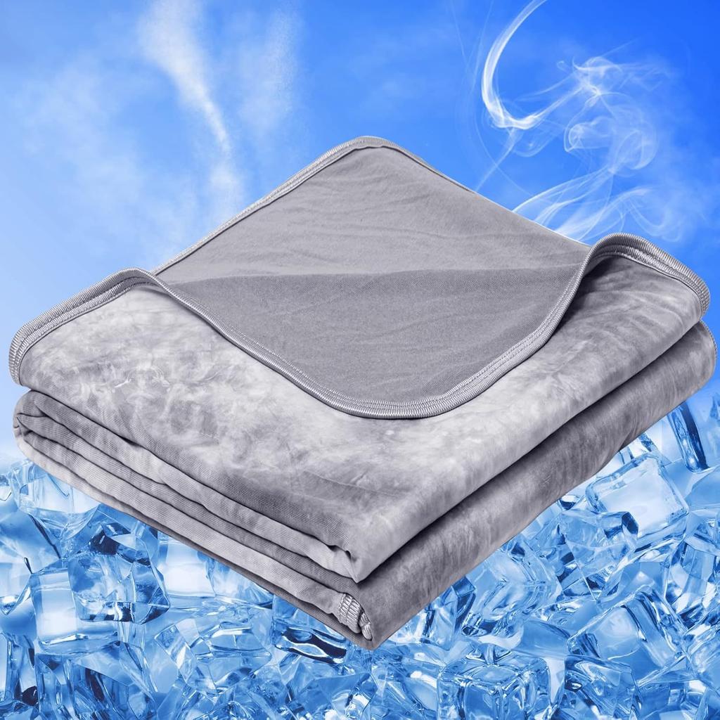 Cooling Blanket For Sleepers Summer Blanket To Keep Adults Cool For Night Sweats Lightweight Breathable Bedding Queen