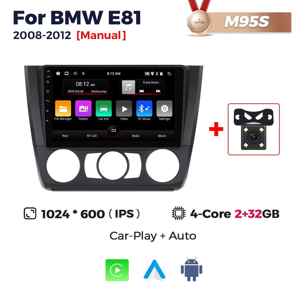 Navifly UIS7862S Android Car Radio For BMW 1 Series E81 E82 E87 E88 2004-2012 GPS Stereo BT Carplay Auto Multimedia Video Player