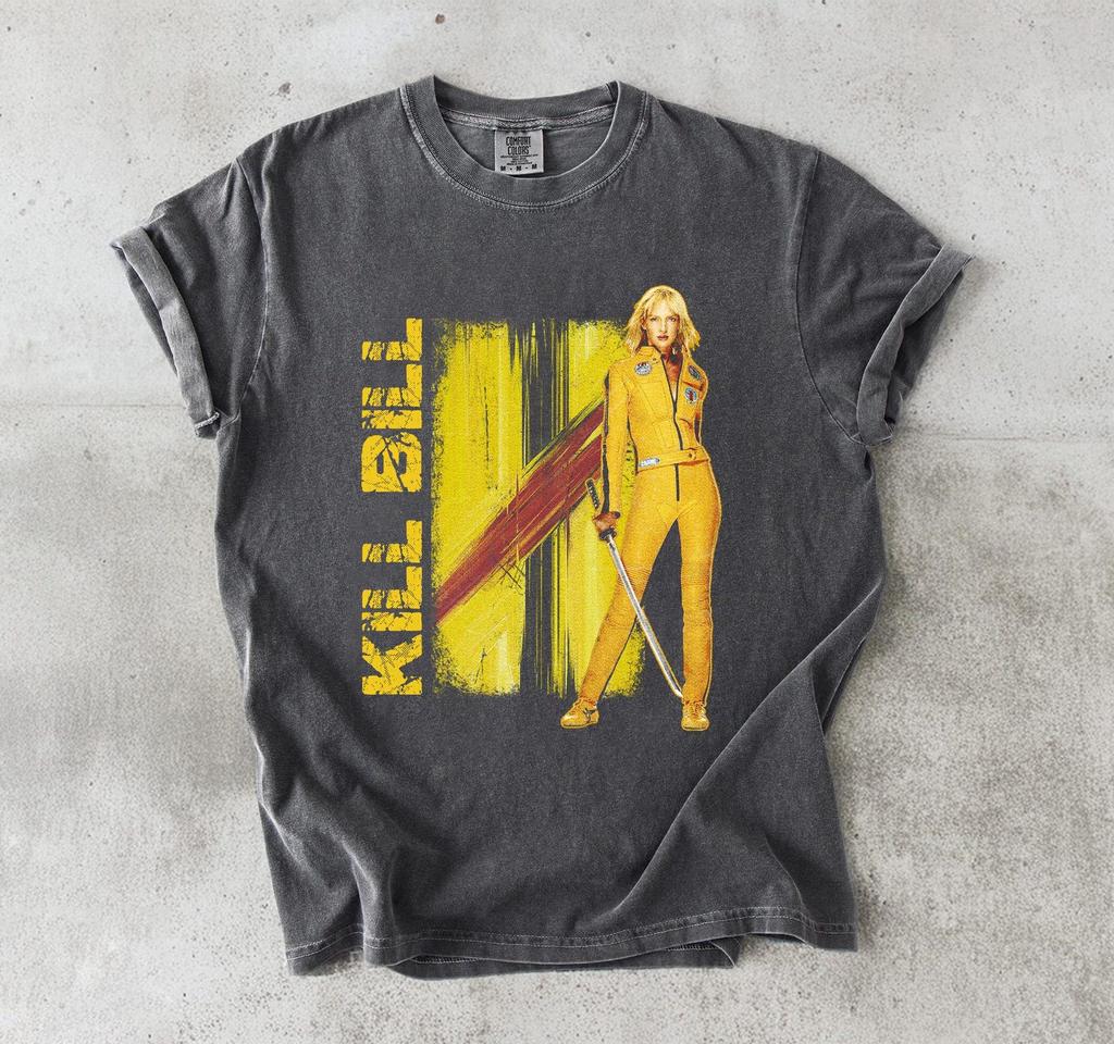 Vintage Kill Bill Comfort Colors Shirt, Retro Movie Graphic Tee, Uma Thurman T-Shirt, 90s Quentin Tarantino Film Top, Movie Lover Gift