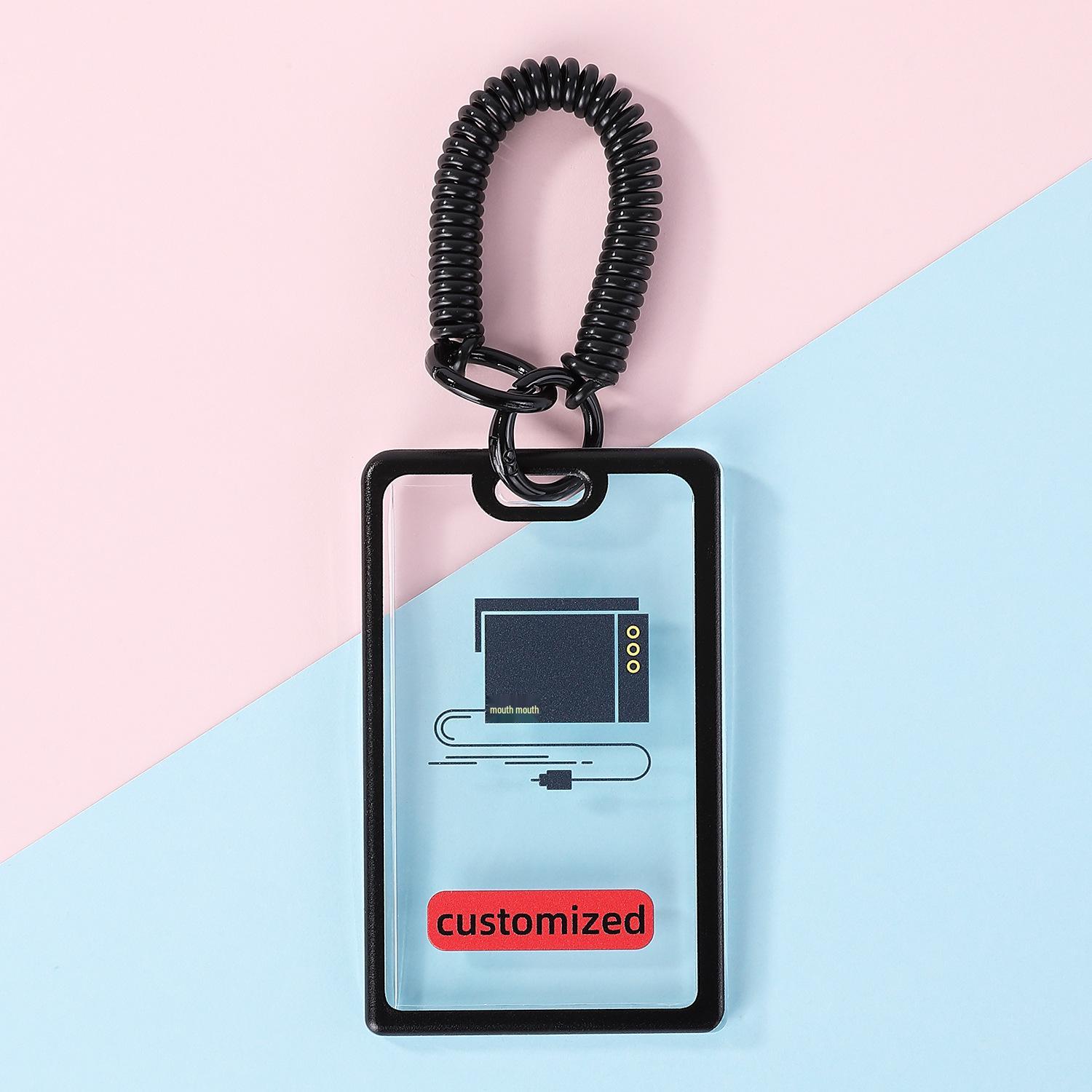 Simple Acrylic Student ID/Access Card with Display Keychain