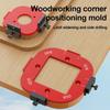 Aluminum Woodworking Radius Jig Set 2 Sizes Corner Rounding Template R10-R50 | Precision Router Guide for Cabinet Wardrobe Arc