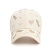 Love Heart Cap For Women With Breathable Polyester Material Sun Protection Casual Summer Hat