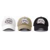 New baseball hat embroidery No. 89 simple Korean men's and women's wide brim personalized versatile black and white cap