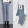 Womens High-Waisted Stretch Denim Pencil Pants 2026 Slim Fit Fleece-Lined Skinny Jeans