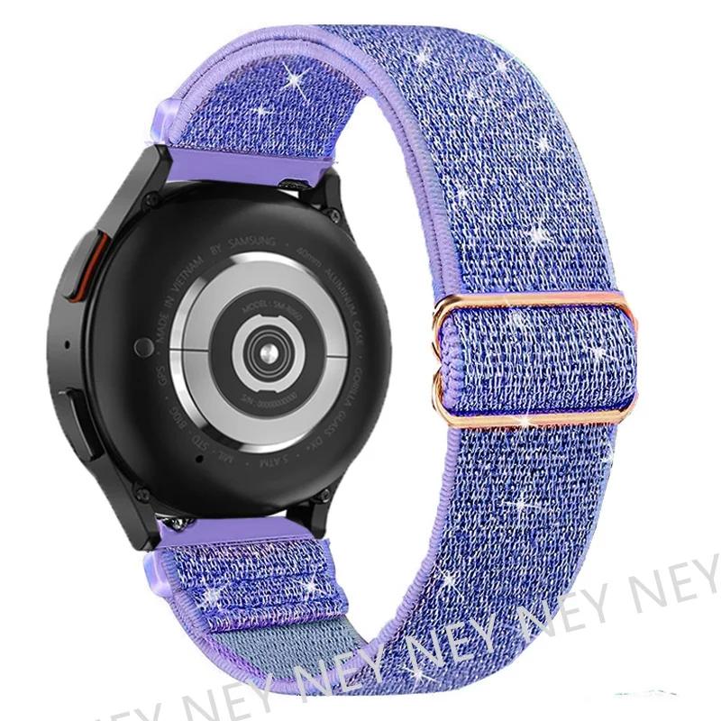 

Эластичный блестящий ремешок для Samsung Galaxy Watch 6/5/pro/3/4/classic/Active 2 20мм/22мм браслет Bohemian Pride ремешок для Huawei GT 3-2-e 20mm watch band