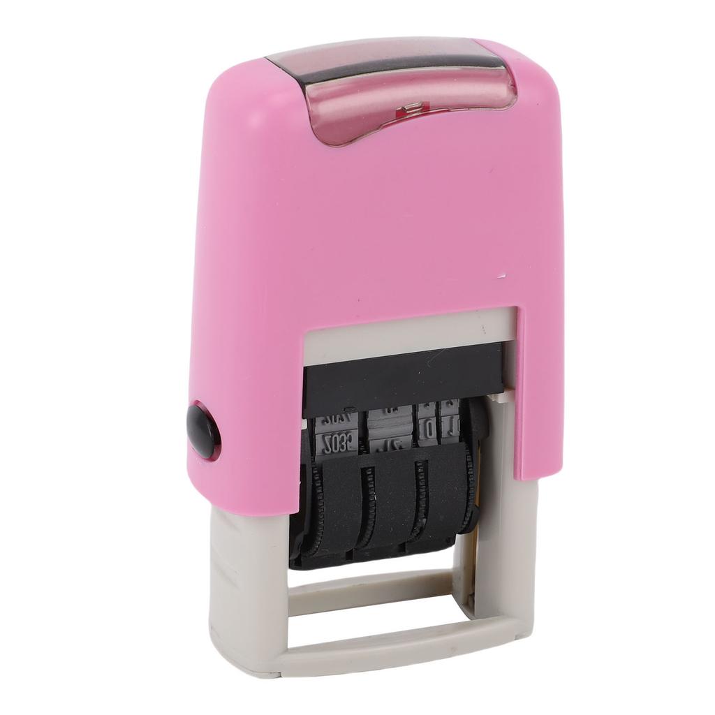 English Date Stamper Adjustable Number Self Inking Stamper Clear Stamping Non Smudge 25x2.8mm