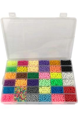 Magic Beads That Connect When You Add Water Miracle Beads DX Deluxe Large Case Set Pieces with Accessories 31 Colors Approximately 390 Pieces Each