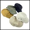 Hiking Sun CZA067 [White Fang] Cap, Plain, Protection, Hat, Simple, Stylish, Casual, Men's, Women's, (Black)