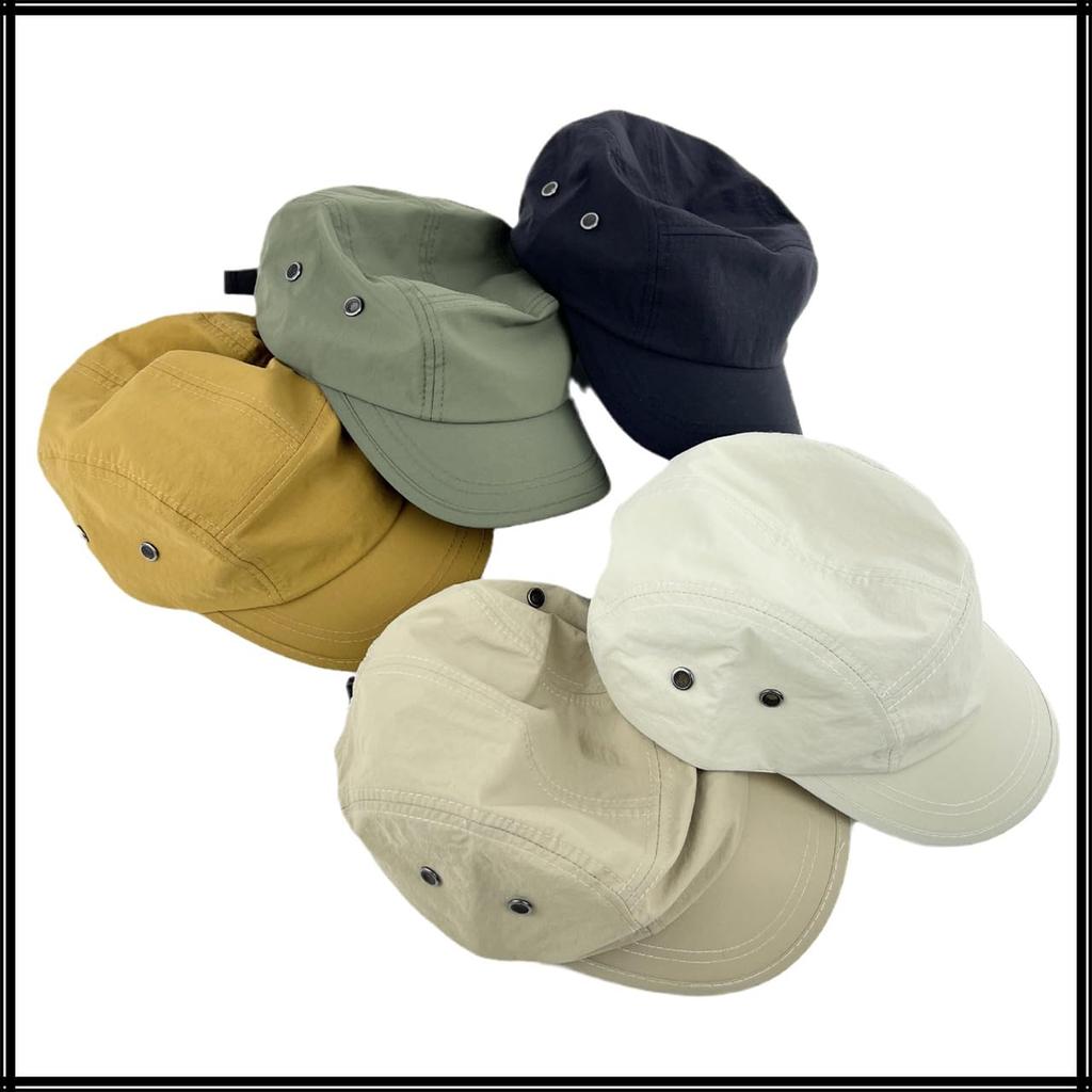Hiking Sun CZA067 [White Fang] Cap, Plain, Protection, Hat, Simple, Stylish, Casual, Men's, Women's, (Black)