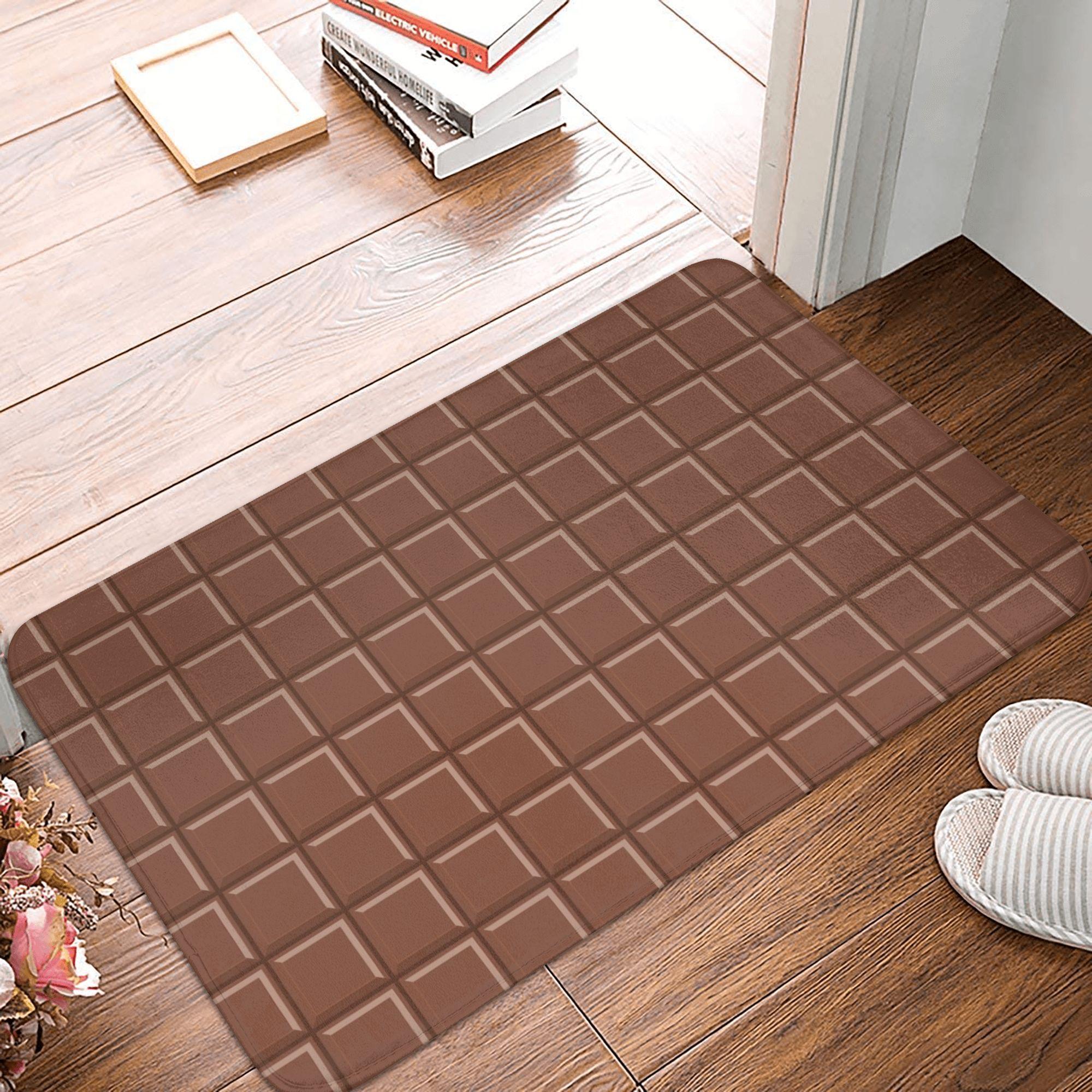 

Funny Chocolate Candy Bar Door Floor Bathroom Kitchen Mats Anti-Slip Indoor Doormat Garage Entrance Carpet Rug 40cmx60cm