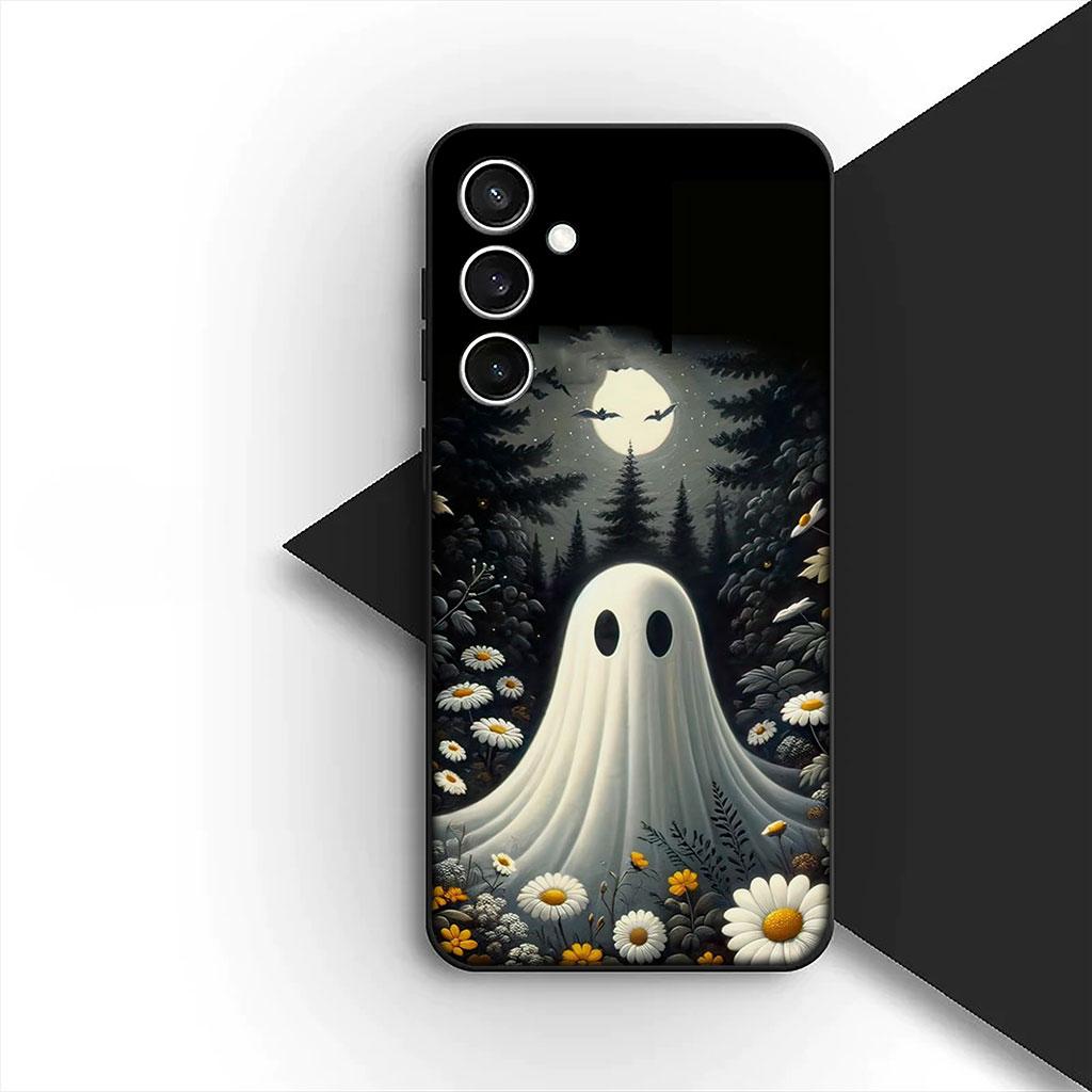 Little Ghost With H-Halloweens Pumpkin Phone Cover for Xiaomi Poco C75 C65 C71 C85 X7 X6 M7 F7 F8 Ultra F6 Pro Soft Case