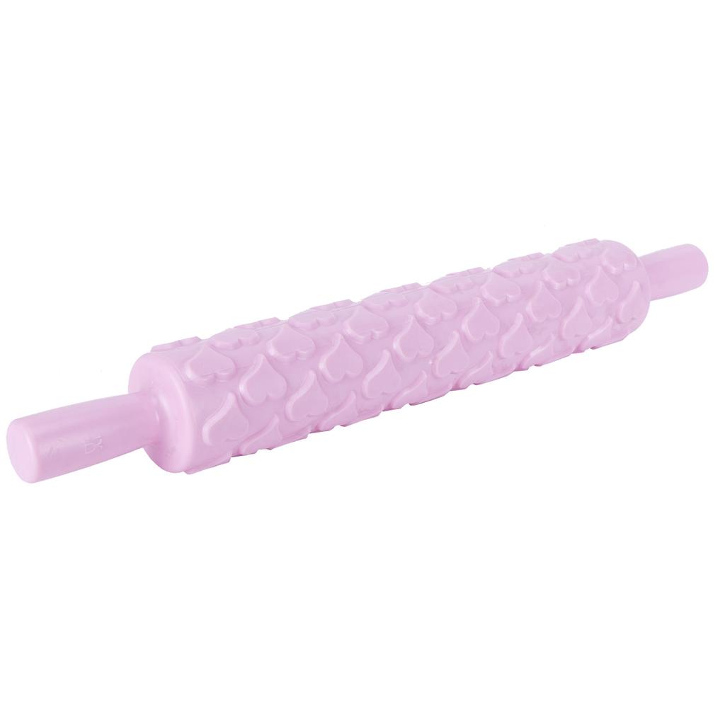 Fondant Cake Rolling Pin Embossing Roller Bakery Cookies Pastry Decorating Tools(HeartShape )
