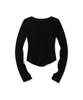 MOAA Seam Line Button Knit (Black)