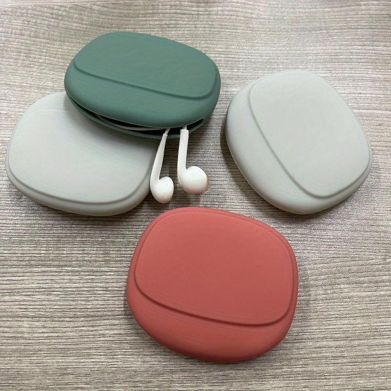 1PC  Silicone earphone storage bag Portable earphone cable data cable storage box earphone cable bag