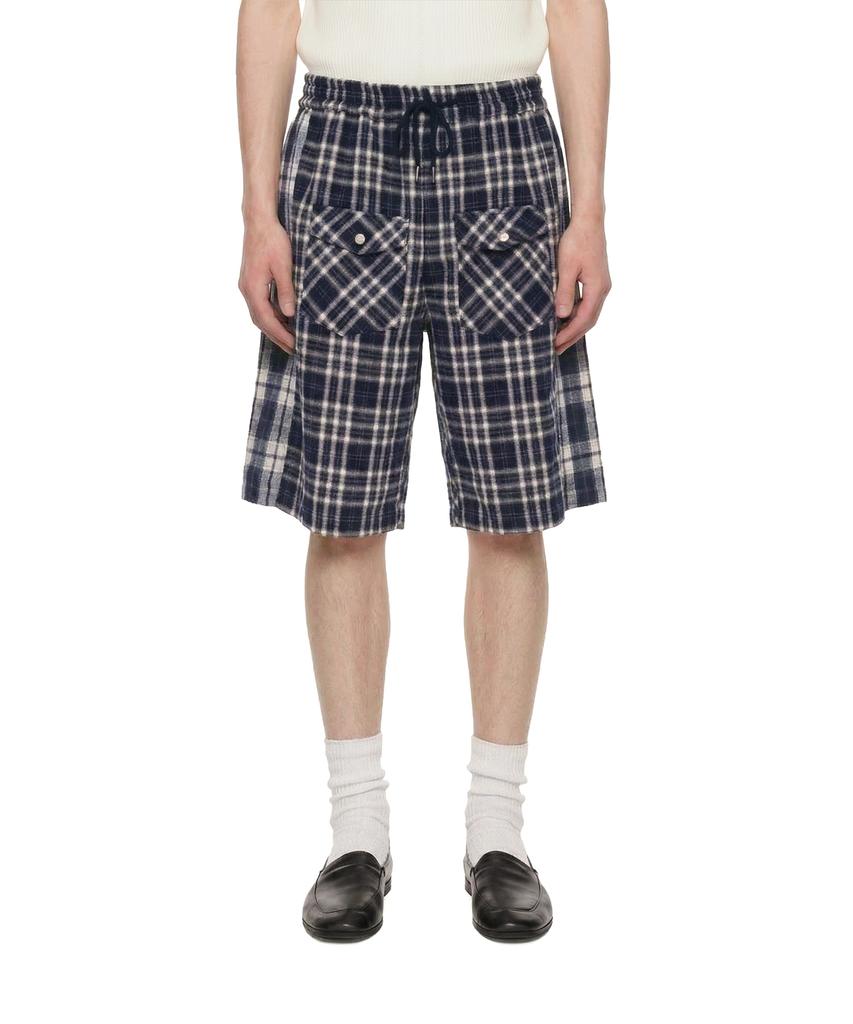 TRUNK PROJECT Check Shorts_Navy