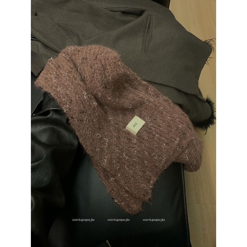 

Женский Зимний Высококачественный Шарф Универсальный и Милый Синий Вязаный Шерстяной Шарф Защита Шеи Корейский Стиль Студенческий Тренд 166*24cm