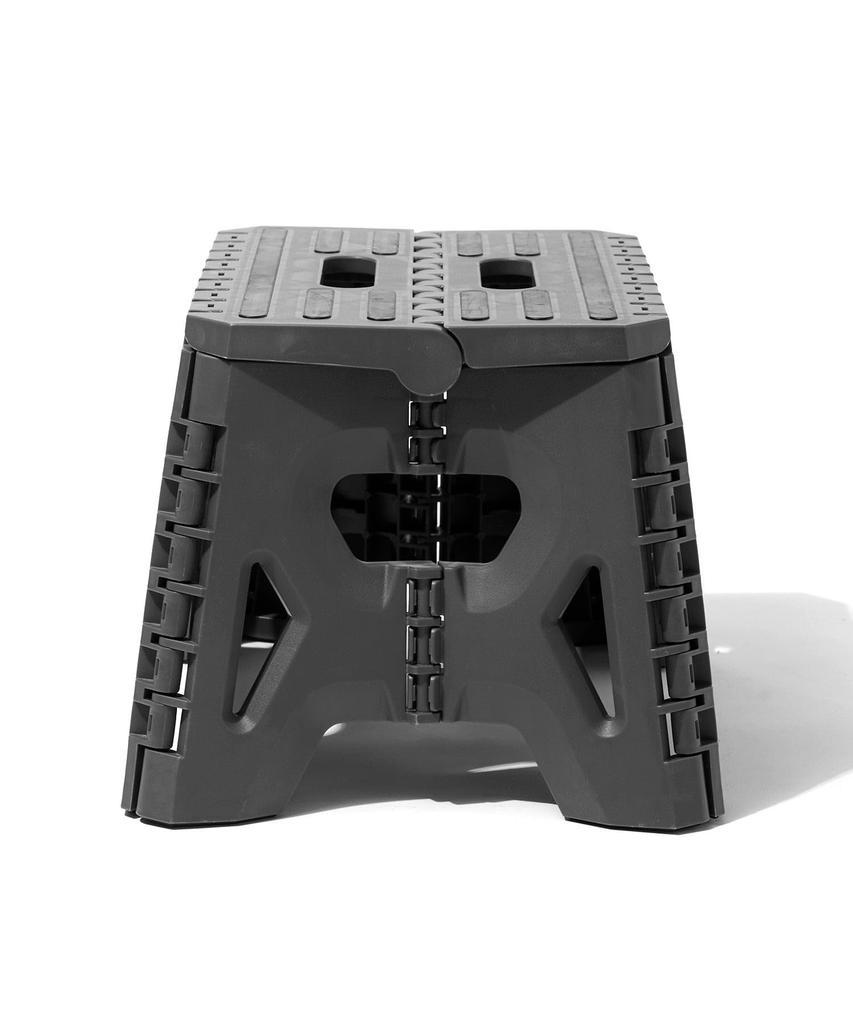 GORDON MILLER Folding Step Low, Folding Step Stool, Car Wash Platform, Outdoor Camping, Dark Gray