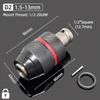 1/2"-20UNF Drill Chuck 2-13MM/1.5-10MM Quick Change 1/4" Hex Shank/SDS /1/2" Square Socket Adapter For Wrench Conversion Tools