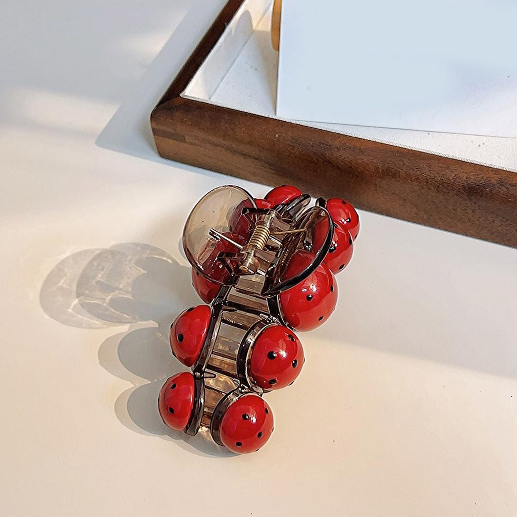 Hair Claw Clip Princess Theme Hair Jaw Clamps Cute Ladybird Hair Catch Barrettes Strong Hold Hairpin for Girls