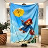Paddington Bear Print Blanket - Soft & Comfortable, for Bedroom, Travel, Sofa, Home Decoration - Birthday Christmas Gift for Friend