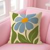Bohemian Style Floral Cushion Cover Natural Linen Pillow Case DoubleSided Print Decorative Sofa Pillowcase Home Decor Gift