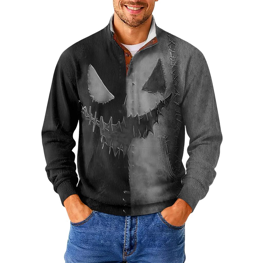 Men's Standing Collar Sweatshirt Is Outdoor Casual Sweaters Tops