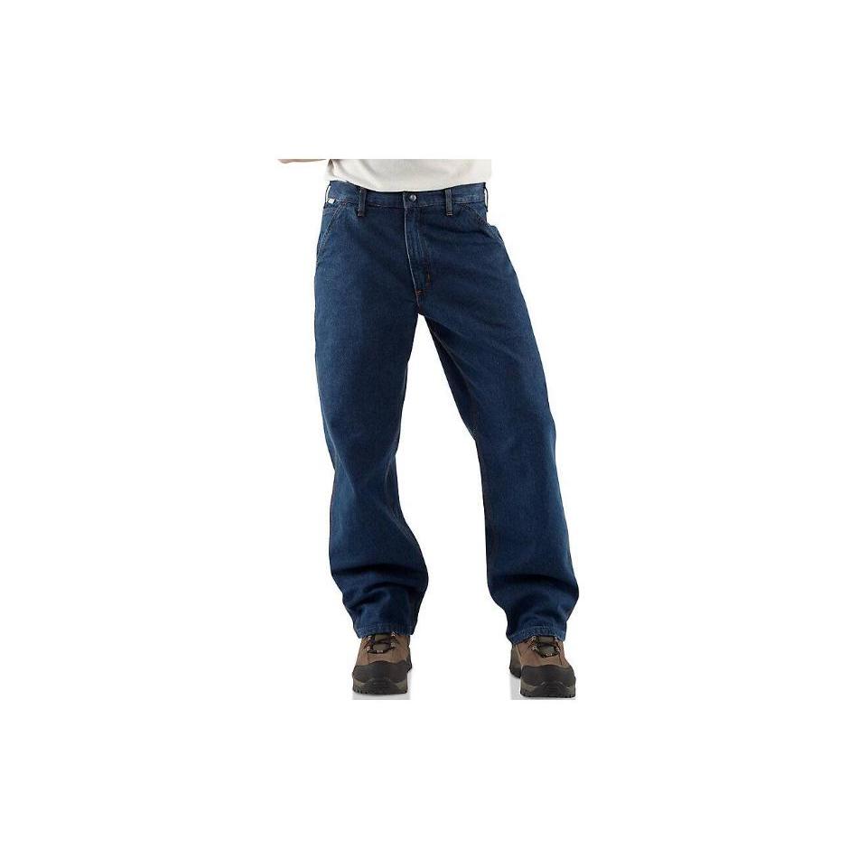 Carhartt Jeans Men's Blue Moderate Straight Fit Pants FRB13