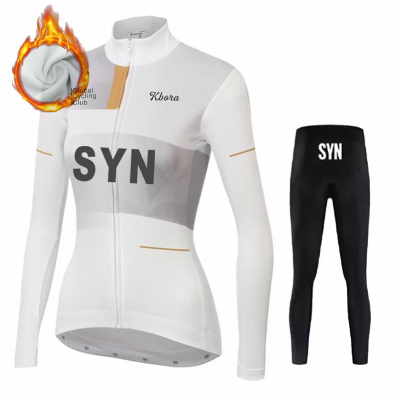 2026 Winter Warm Cycling Clothing Set Women Winter Bicicleta Set Outdoor Thermal Fleece Road Bike Shirt MTB Jersey Bicycle Uniform Ciclismo